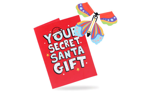 Secret Santa Butterfly Card