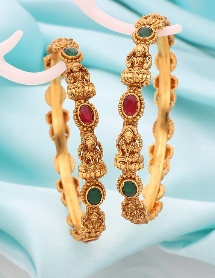 Designer Lakshmi Devi Matt Stone Bangles