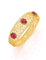 Zirconia Gold Polish Kada Bracelet