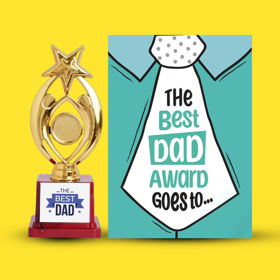 No.1 Dad Mirror Card Combo