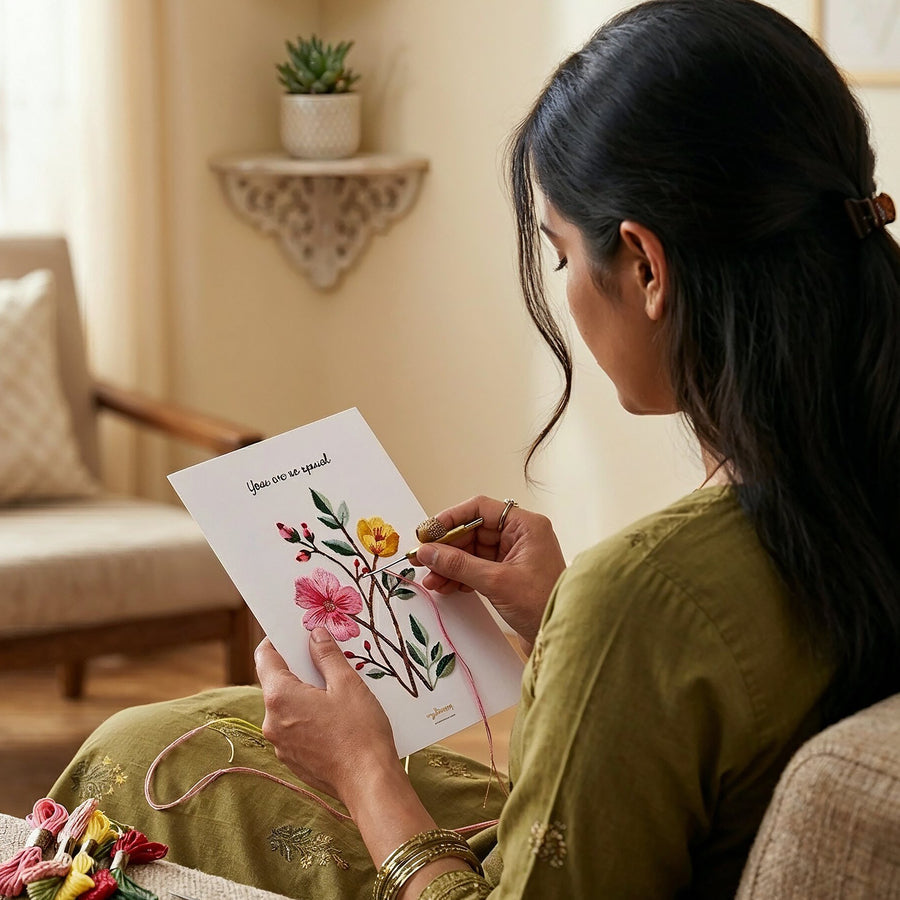 DIY Embroidery Card