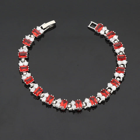 Designer Rhodhium Chain Bracelet