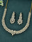 Designer Gold Polish Zirconia Necklace Set