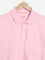 WES Casuals Light Pink Relaxed-Fit Polo T-Shirt