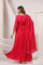 Magenta Color Zari Work Gown