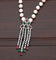 Designer Zirconia Pearl Chain Pendant