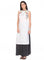 White Printed Sleeveless kurta