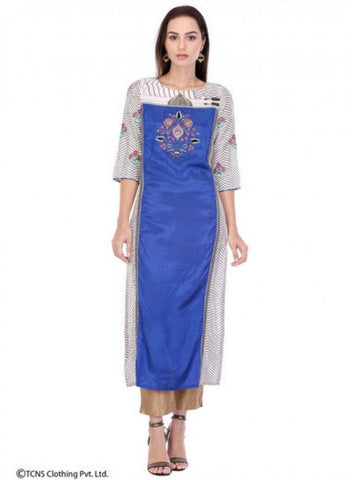 Multicoloured Printed 3/4 Sleeve kurta