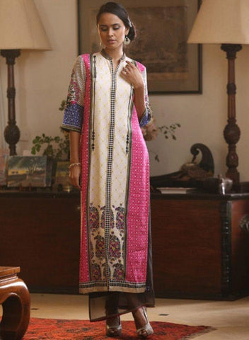 Multicoloured Printed 3/4 Sleeve kurta