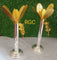 German Silver Banana Tree Gold and Silver 12"