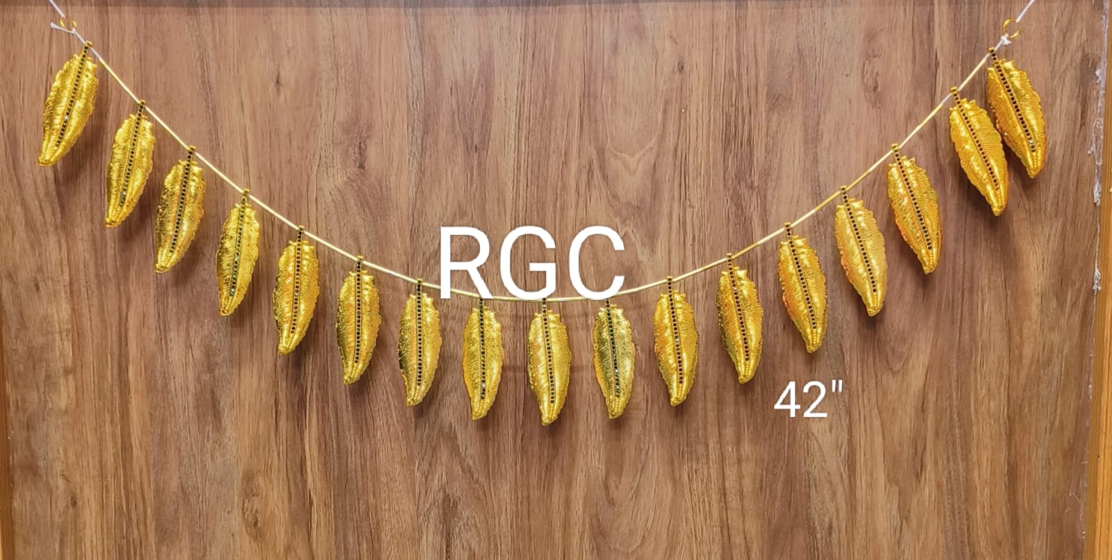 RGC German Gold Stone Mango Leaf Toran