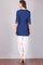 Blue Round Neck 3/4 Sleeve kurta