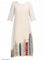 Beige Embellished 3/4 Sleeve kurta