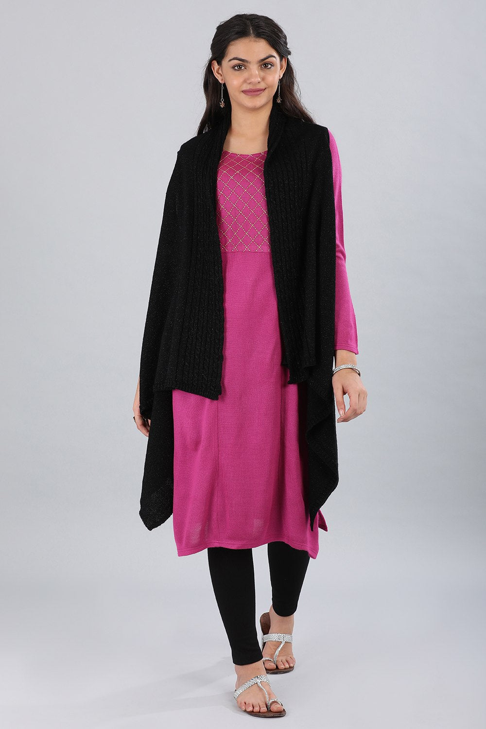 Black Shawl Collar Sweater