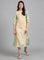 Green Round Neck Printed kurta