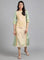 Green Round Neck Printed kurta