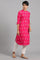 Pink Mandarin Neck Printed kurta