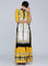 Yellow Mandarin Neck Printed kurta