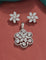 Designer Zirconia Floral Pendant Set