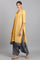 Yellow Mock Layered kurta