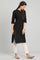 Black Band Collar Solid kurta