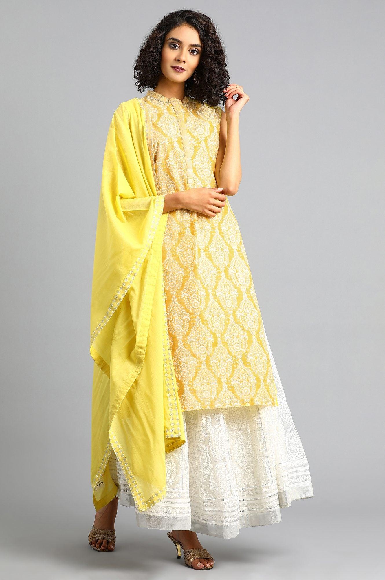 Ecru Mandarin Neck Solid Khadi kurta