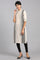 Beige Mandarin Neck kurta