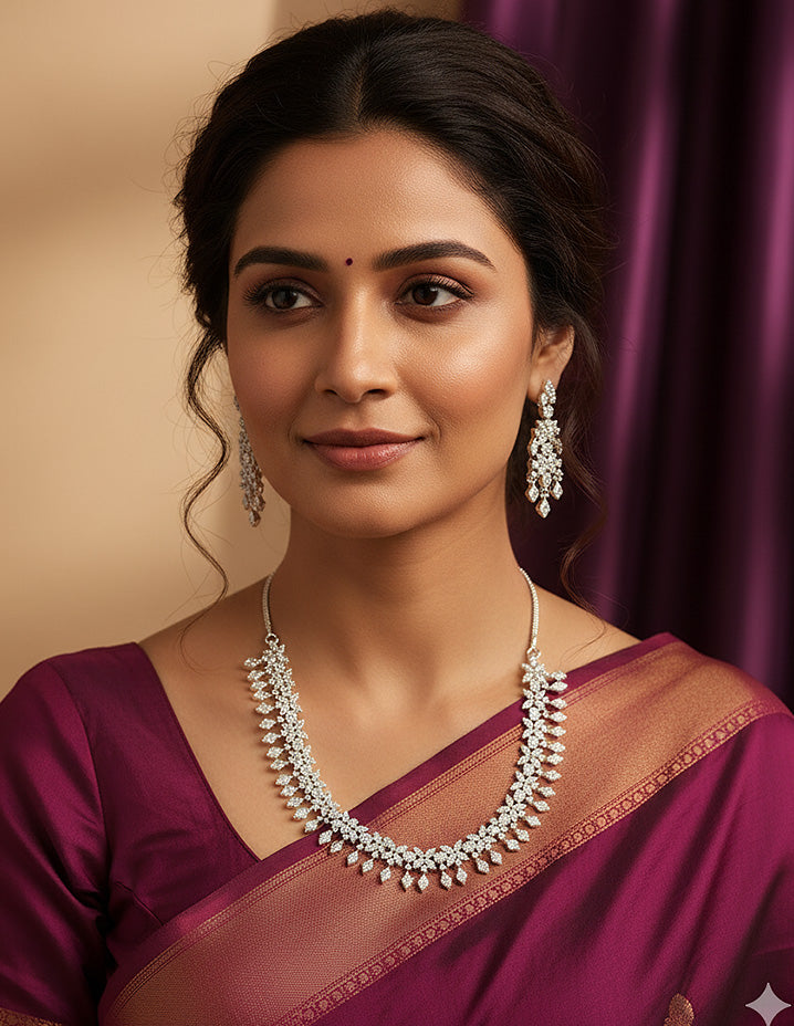 Designer Zirconia Elegance Necklace Set