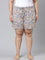 Women Printed Blues Cotton Knit Lounge Shorts