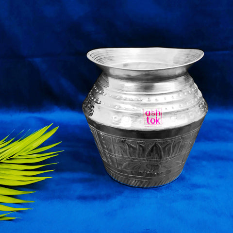 German Silver Ghada, German Silver Water pot, Pooja Ghada