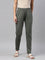 Women Solid Olive Green Stretch Ponte Pants