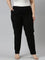 Women Solid Black Chinos Trousers