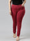 Women Solid Cherry Super Stretch Jeggings