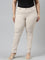 Women Solid Light Beige Super Stretch Jeggings