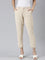 Women Solid Beige Crepe Pants