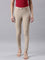 Women Solid Beige Super Stretch Jeggings