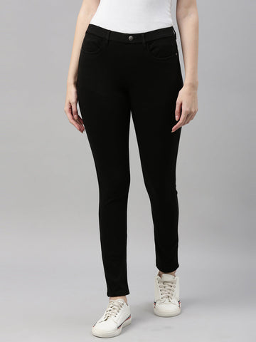 Women Black Super Stretch Jeggings