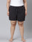 Women Printed Navy Viscose Mid Rise Lounge Shorts