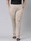 Women Solid Beige Stretch Ponte Pants