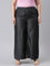 Women Solid Black Denims Wide Leg Pants