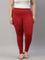 Cherry Cotton Stretch Ankle Length Leggings