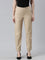 Women Light Beige Chinos Trousers