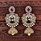 Stunning Designer Zirconia Chandbutta Earrings