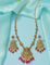 Designer Zirconia Royal Devi Temple Kempu Necklace Set