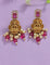 Designer Zirconia Royal Ruby Beads Kempu Necklace Set