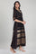 Black Jacquard Mock Layered Dress