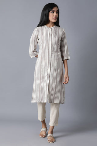 Ecru Straight Kurta