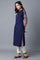 Navy Blue Printed kurta