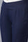 Blue Solid Trousers