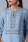 Denim Blue A-Line kurta